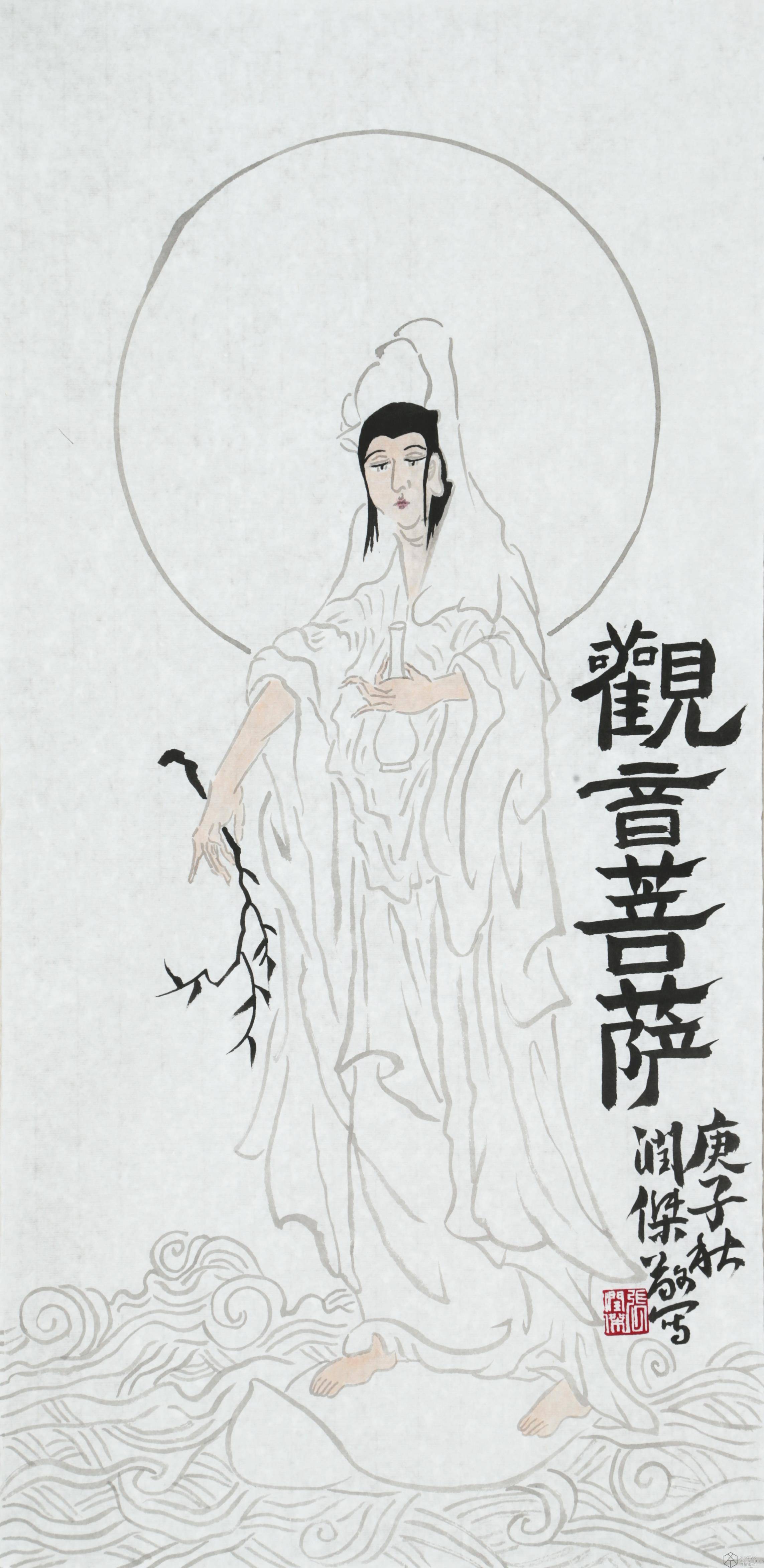 著名画家张润杰人物画作品欣赏