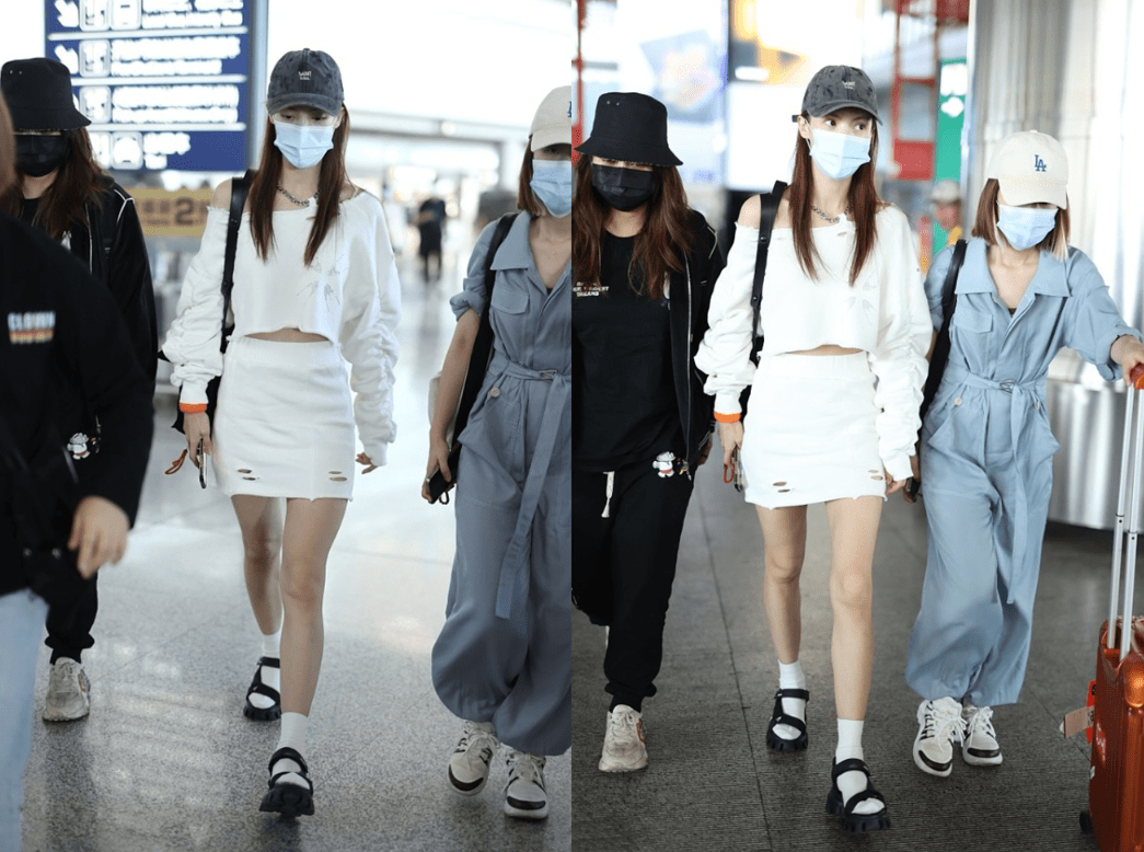 视觉|金晨穿得可真像00后，虽然这裙子看着有点短，但是真显腿长