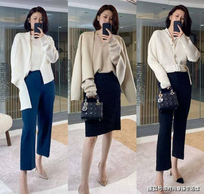 配饰|中年女人秋天如何抢占c位,这18套简约风穿搭示范,减龄气质满分