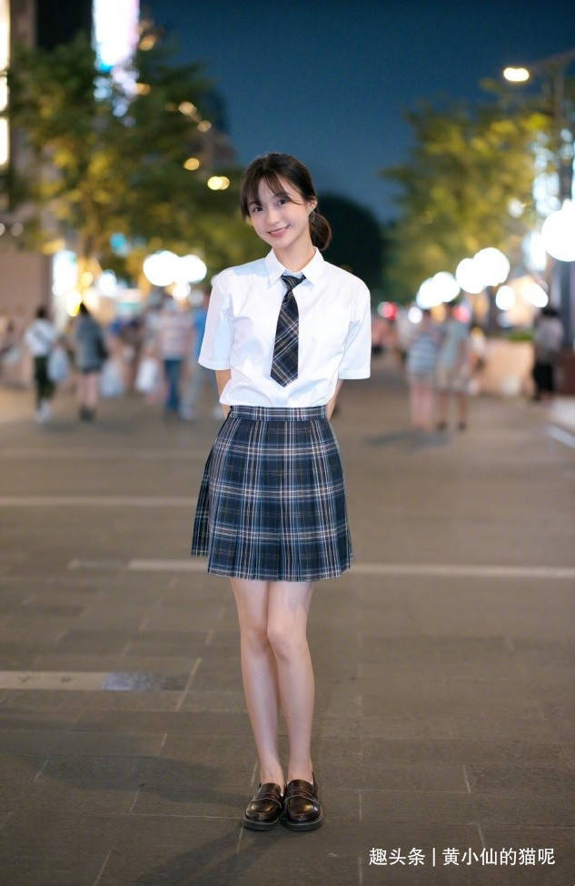 短裙|赵丽颖路透生图状态真好，戴贝雷帽穿小短裙似少女，甜美又可爱