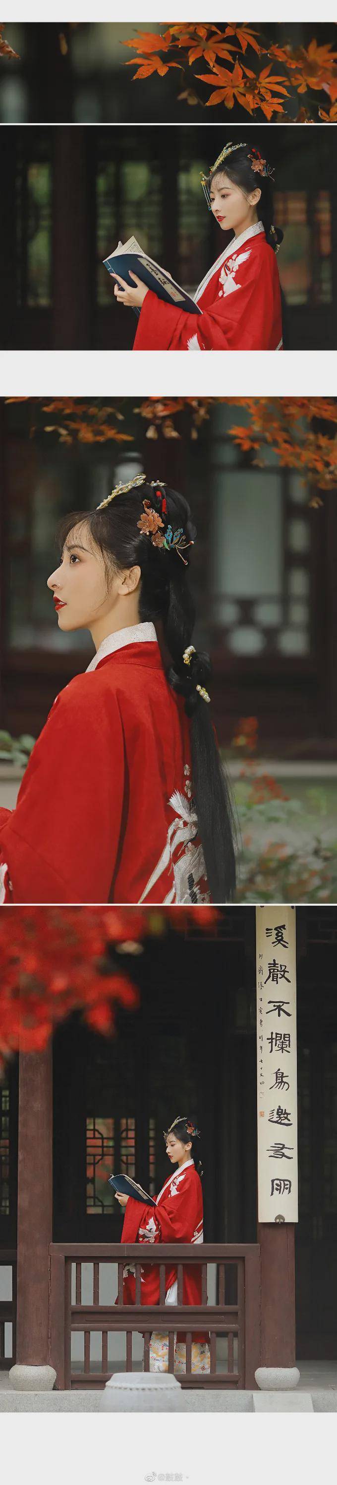 摄影|汉服小仙女：历添新岁月，福满旧山河