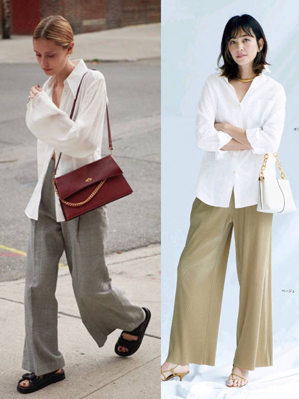 蓝色|初秋,唯有“衬衫+阔腿裤”不可辜负,这些搭配思路太值得借鉴!