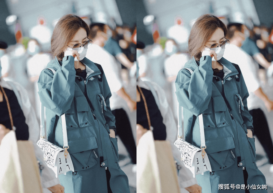 进行|刘诗诗私下穿搭挺低调的，穿工装外套简单又随性，就是看着有点热