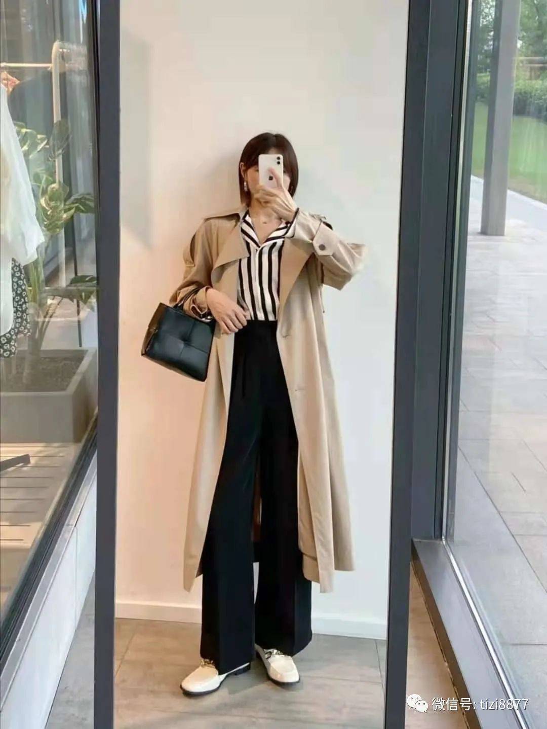 帆布鞋|早秋阔腿裤怎么搭配上衣和鞋子