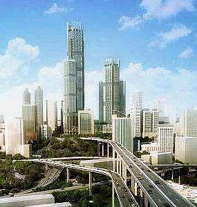 重庆在建的一座新地标，海拔高达635米，塔楼高380米，俯瞰山城