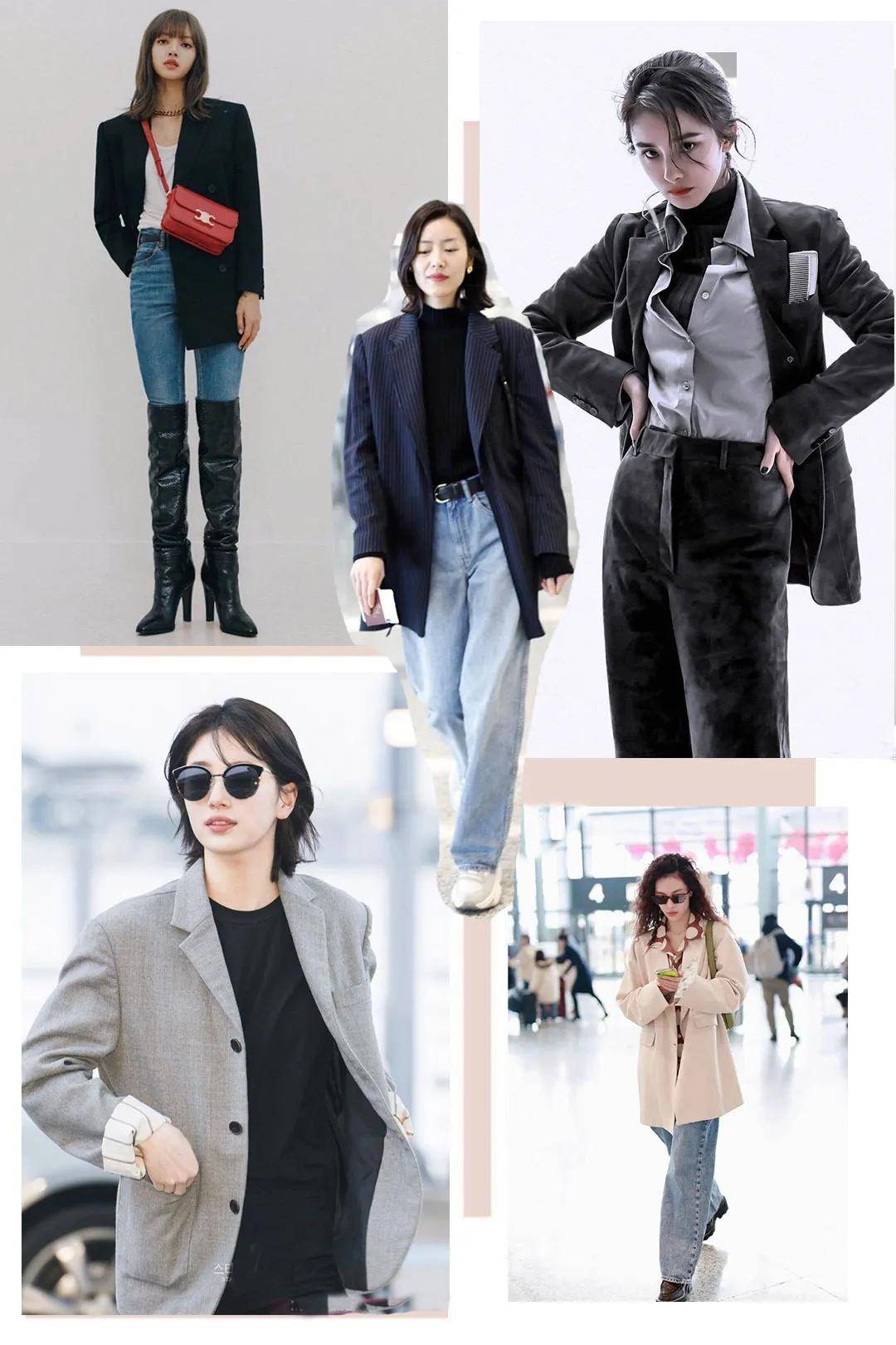 女生|西服+牛仔裤，2021年秋季最时髦cp，美赢了！