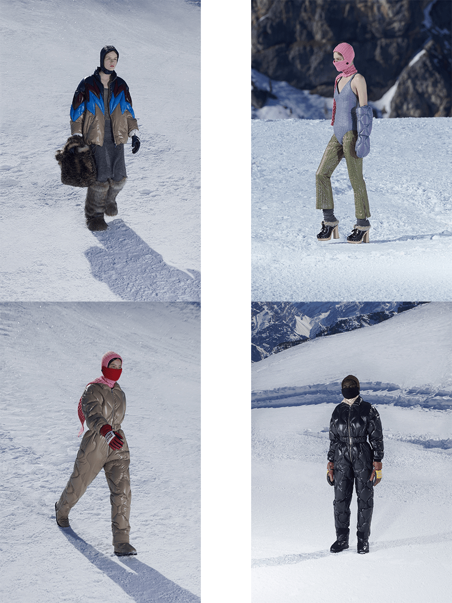 对比|Miu Miu 2021秋冬,臃肿滑雪服温暖,还可以兼顾时尚吗?