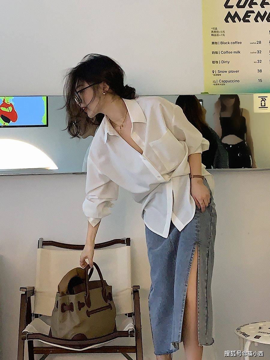 花样|美女的气质之道，精致的穿搭不用繁琐，一件“衬衫”穿出花样造型