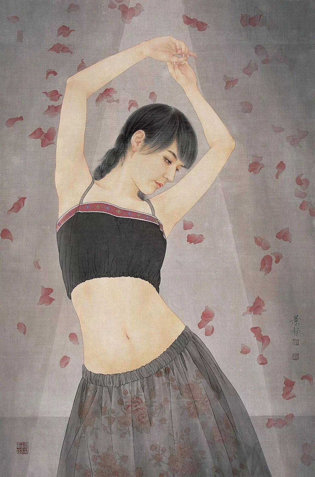 崔景哲:传统工笔画的成功探索者,源于个人的艺术修养_人物画