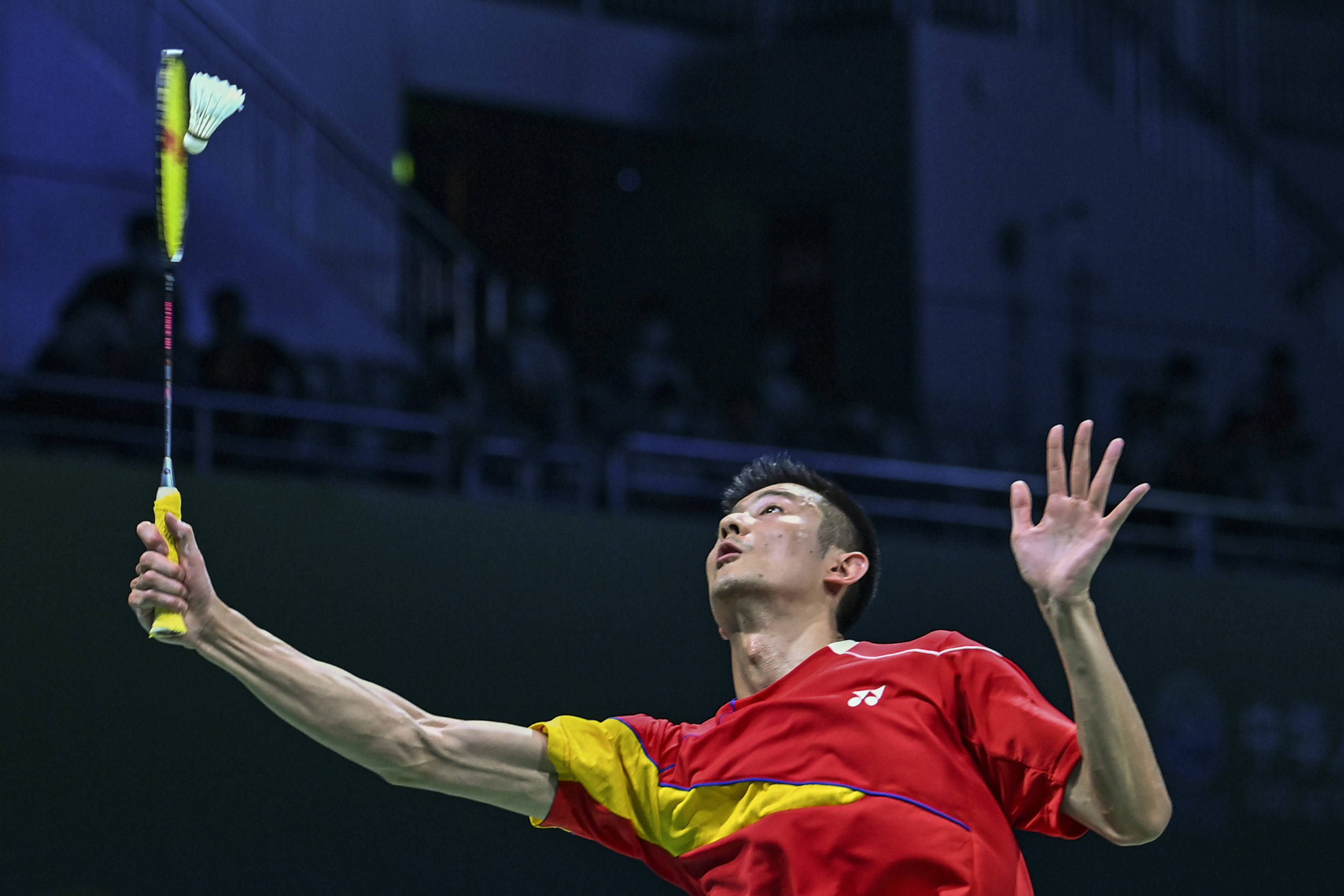 全运会羽毛球男团决赛福建对广东,谌龙首战2-0取胜