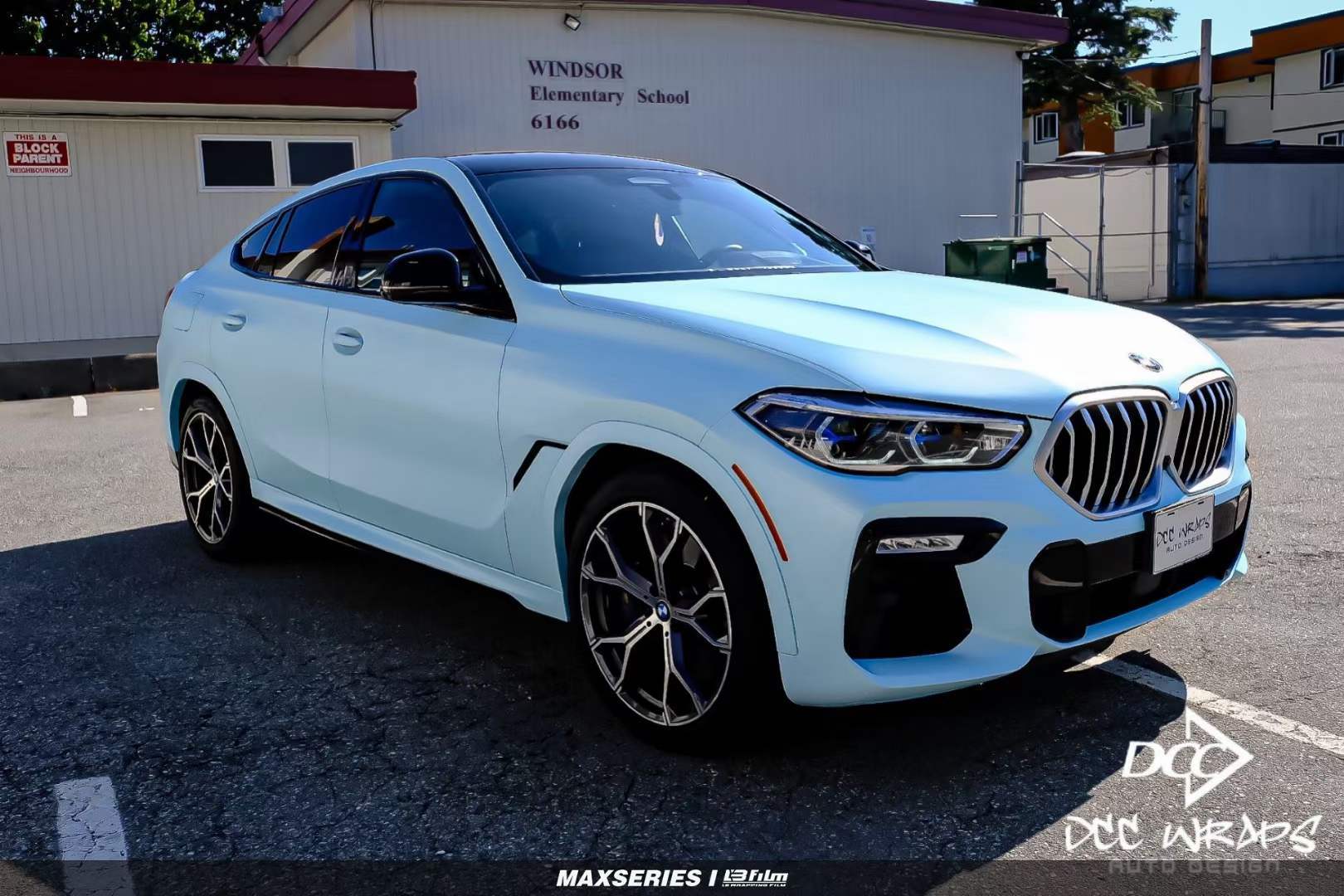 bmw宝马x6全车贴膜lbfilm改色膜消光穆里怀白