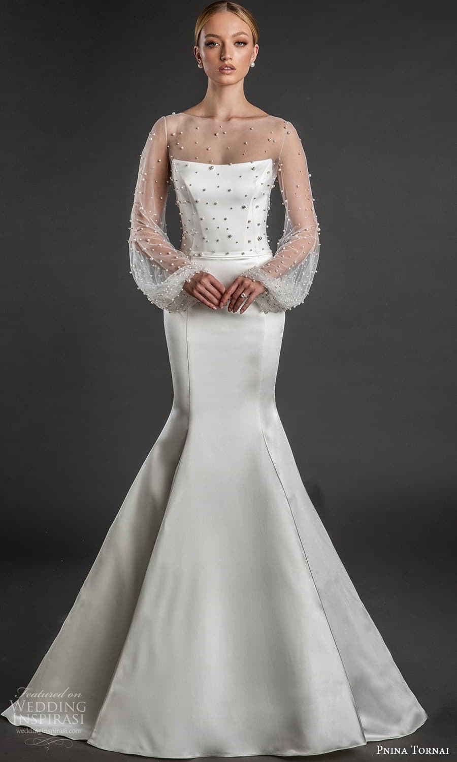 lovebypninatornai2022婚纱系列令人惊叹的现代新娘嫁衣