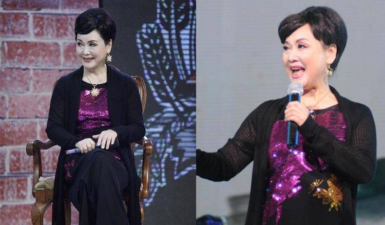 李谷一|李谷一罕见近照发福，妆容精致一脸富态，穿豹纹跷二郎腿气场足