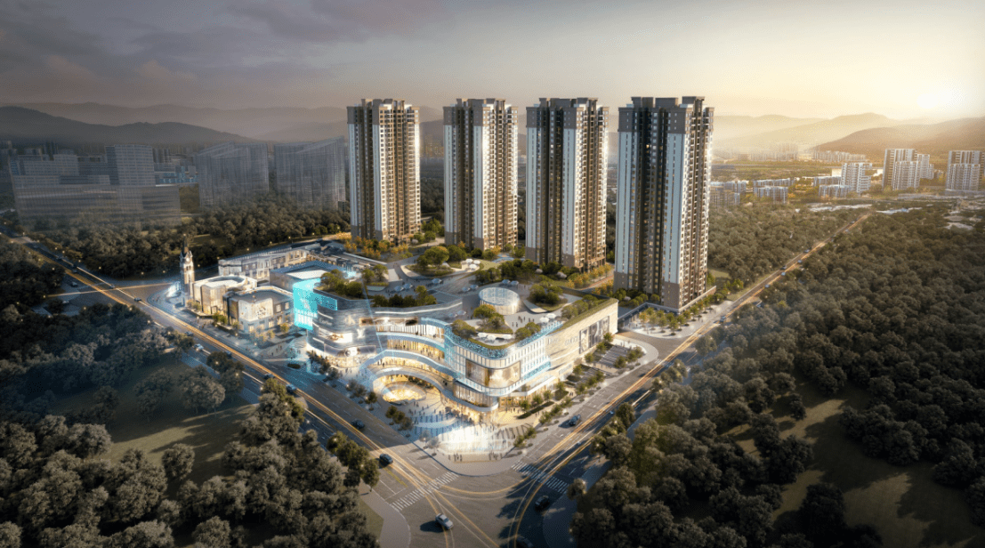 金地自在天地招商中心盛起,zao动华岩新城_商业