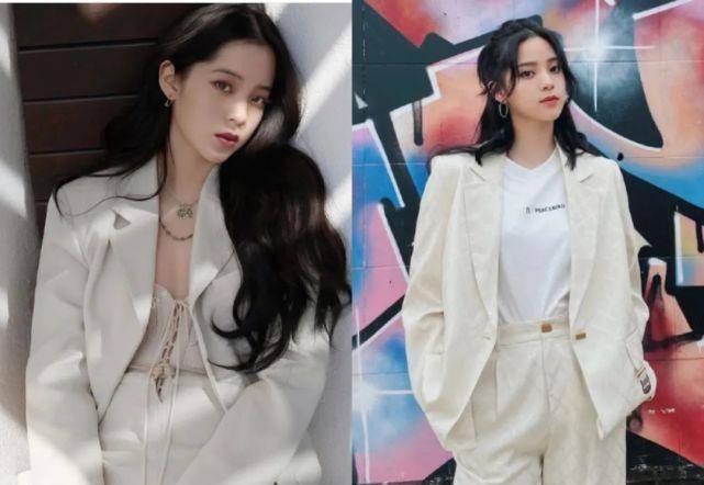 套装|这俩女顶流撞衫，不尴尬吗？