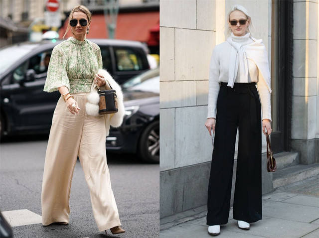 米色|阔腿裤穿着会显腿长？若没有按照自己身材正确选款，反而会显胖