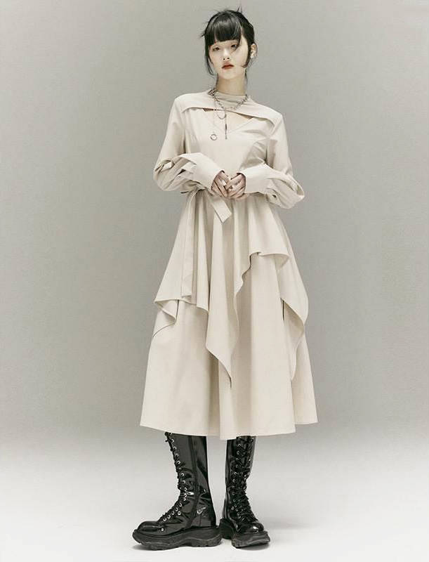 波浪|泡泡袖、格子印花、不规则裙摆,今年秋季连衣裙的时髦点整理好了