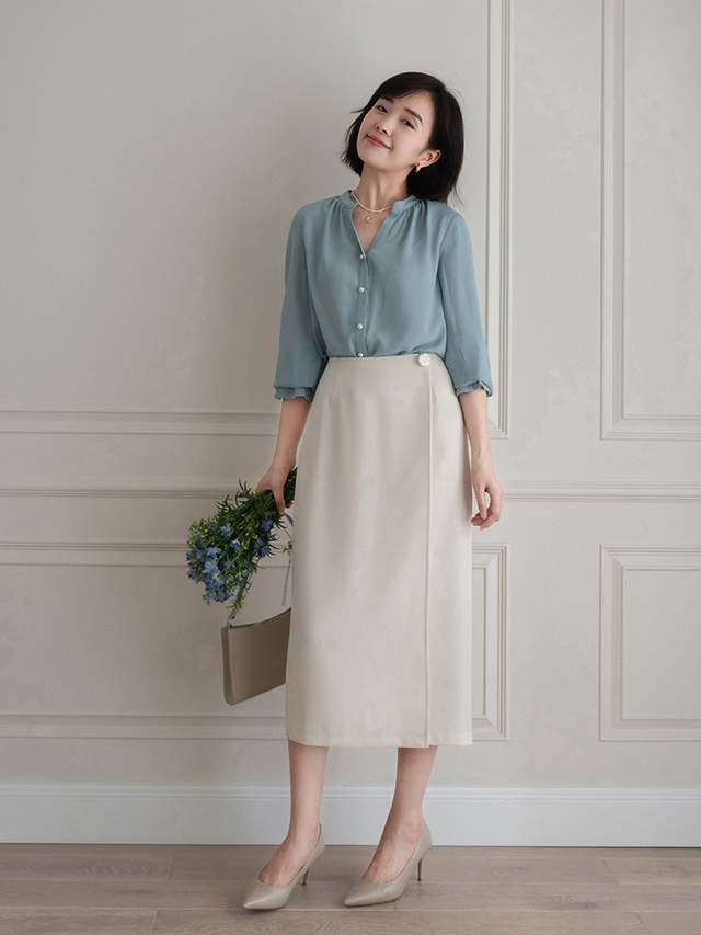 显得 “上班”穿什么衬衫好看?波点衬衫、蓝色衬衫搭配指南,高级洋气