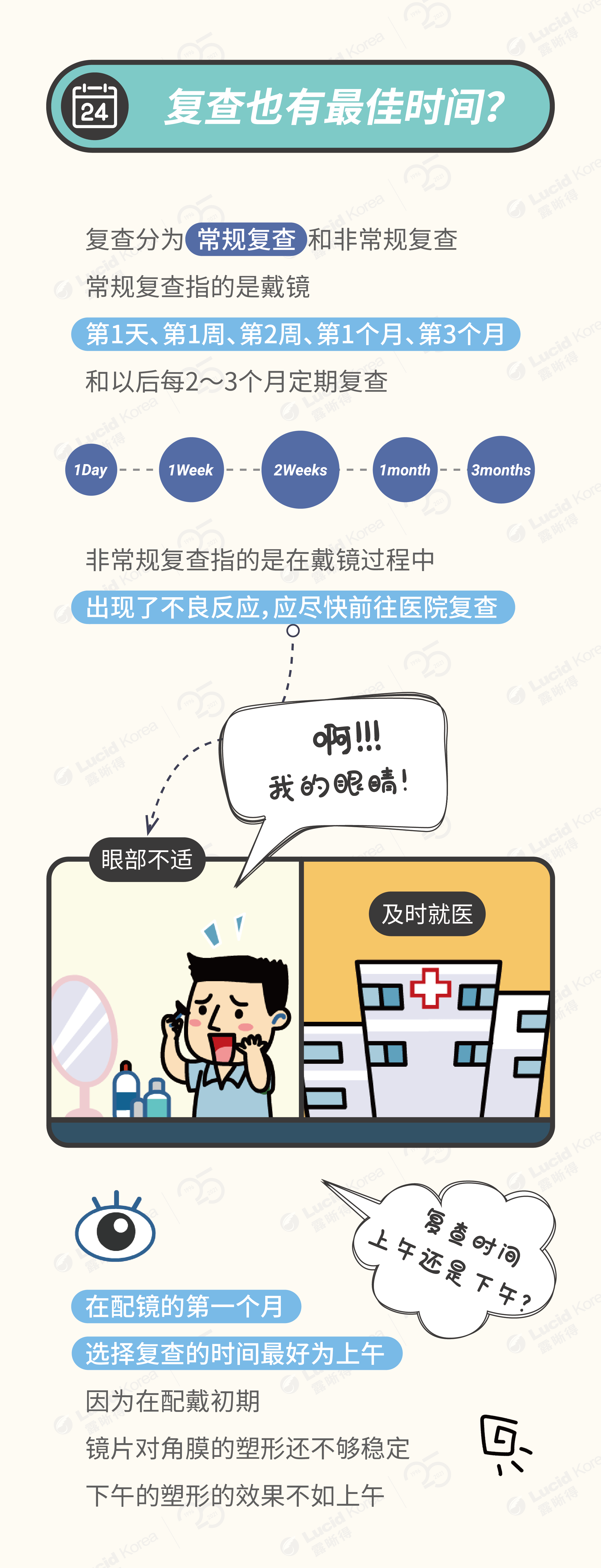 社区|OK镜复诊到底应该上午去还是下午呢？