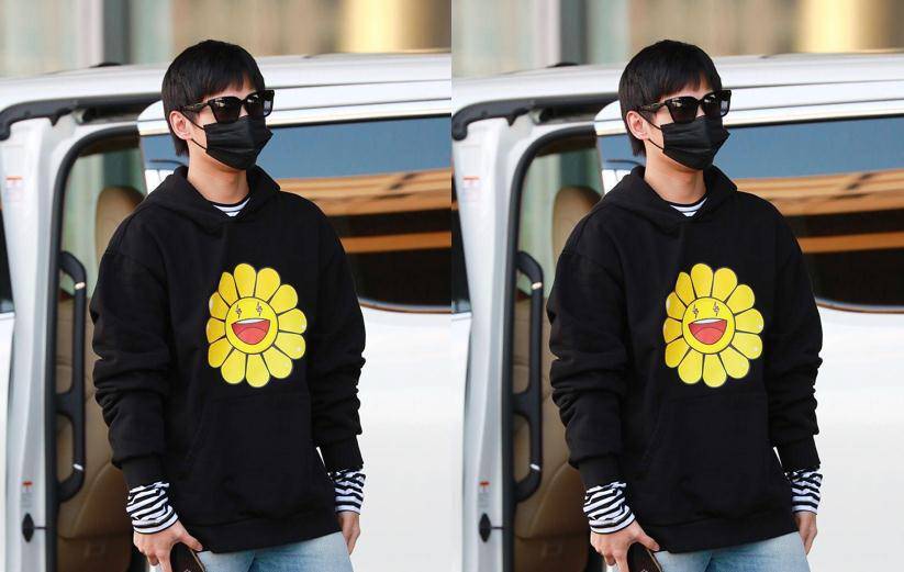 卫衣 杨洋的心态照旧年轻，卡通卫衣青春阳光太减龄，帅气又不乏可爱