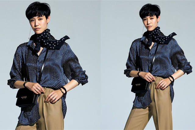 黑色 8月日杂时尚穿搭排名，流行集中在衬衫与裤子的搭配，潇洒而优雅