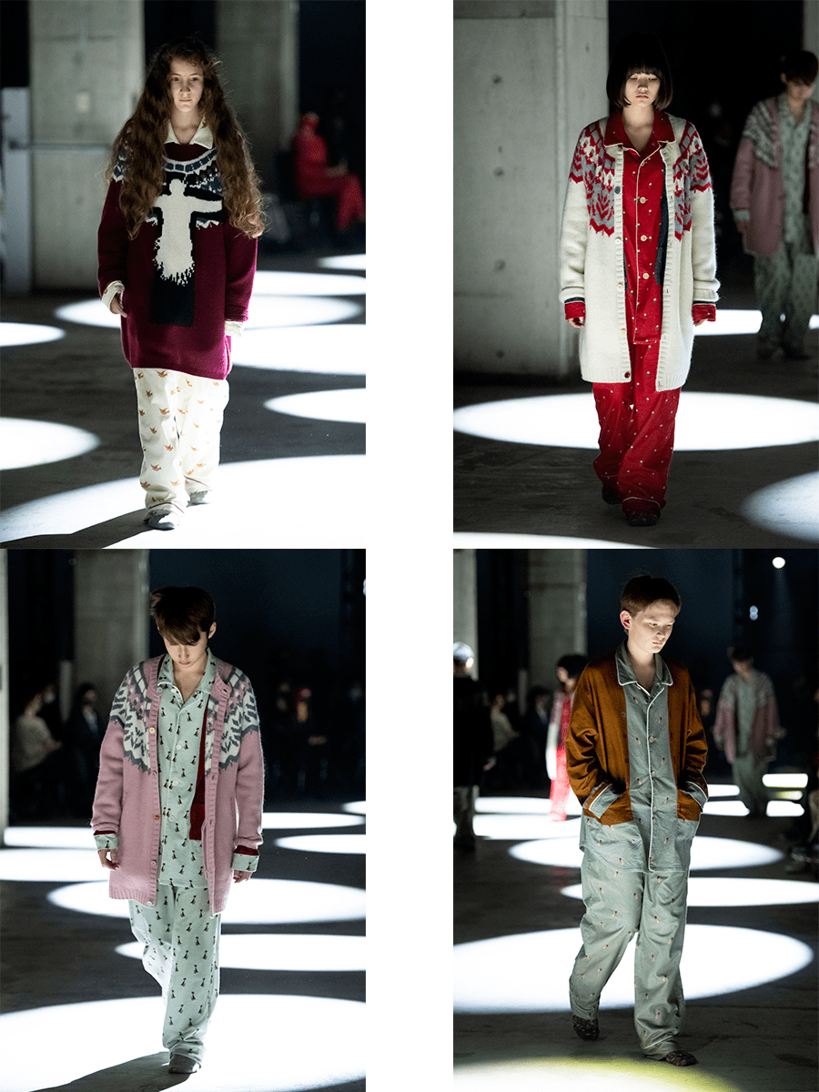 颜色 Undercover 2021秋冬，从不同的角度出发，以个人和情感化来阐释潮流