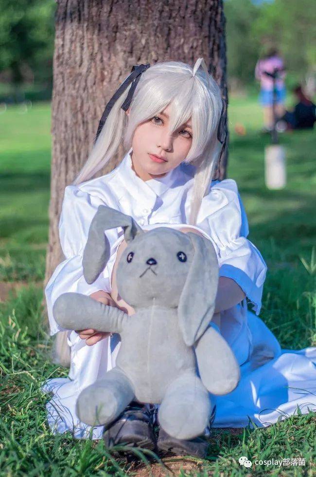 摄影 cos：缘之空穹妹白裙cos正片