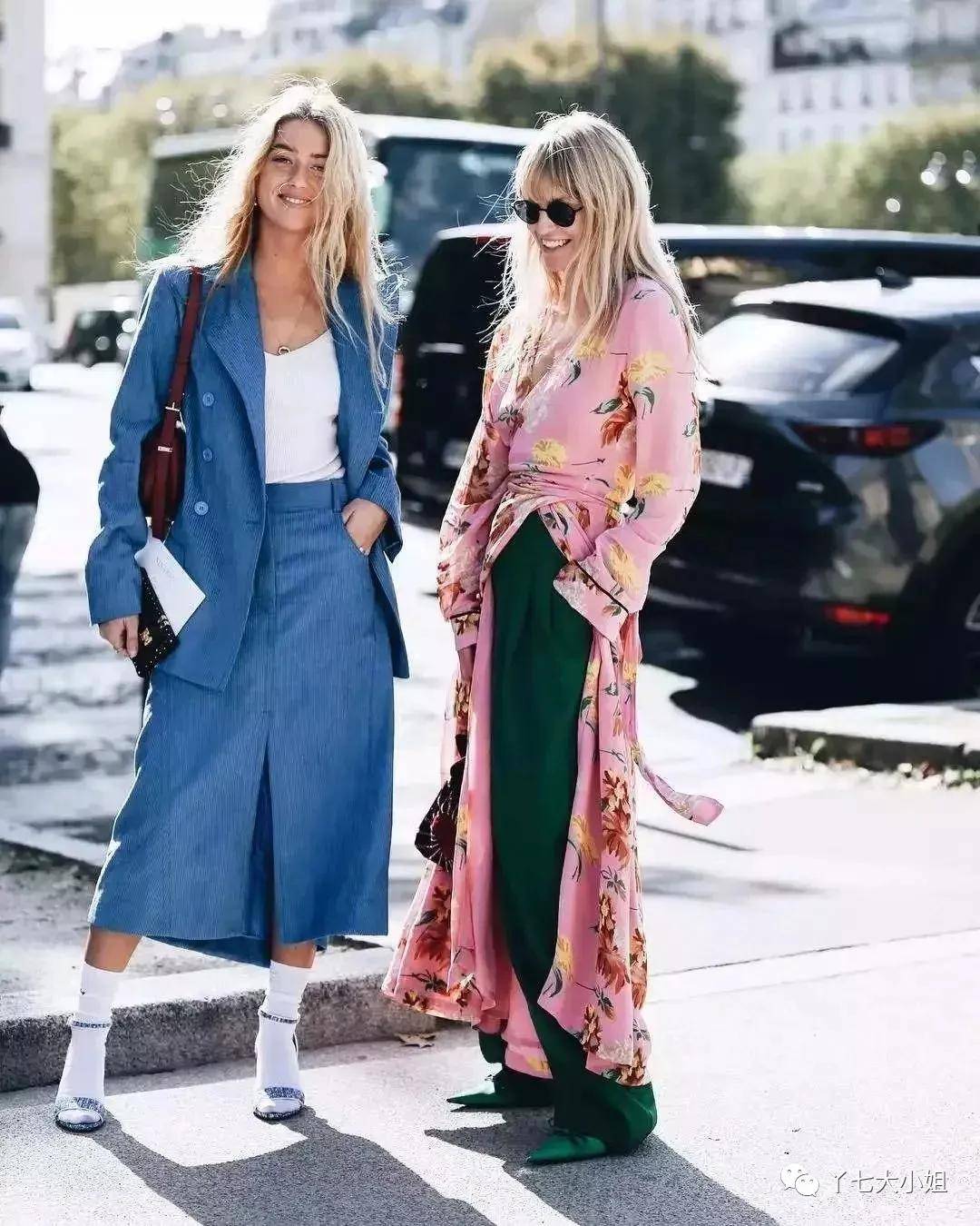 整体 十月份的裙子,这条廓形裙最好穿~