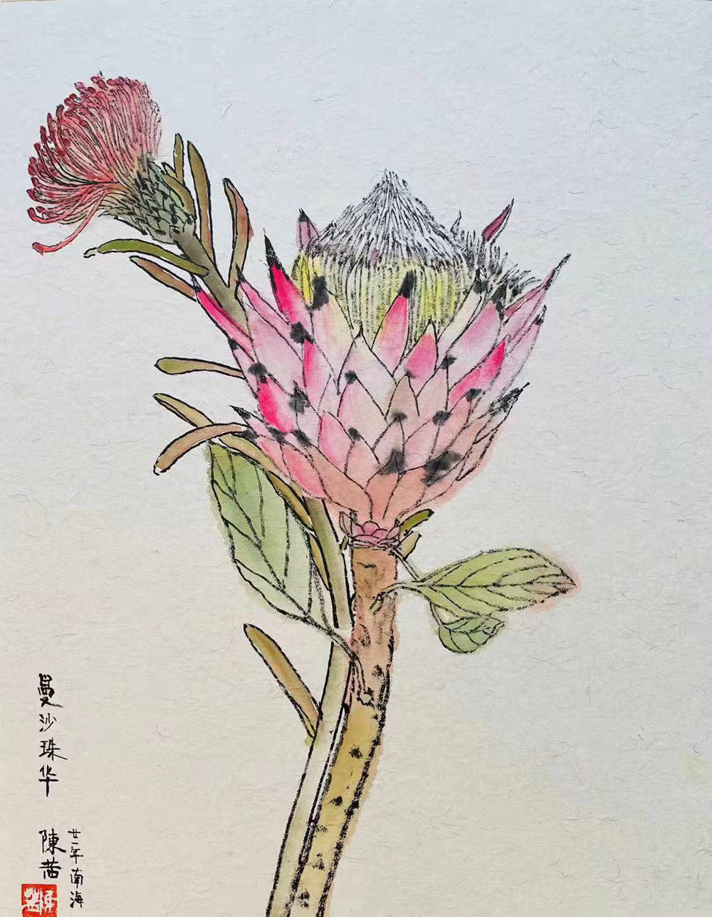 盎然才情卓然新情著名画家陈茜2021年写生新作欣赏