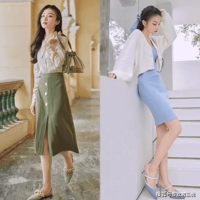 首选 入秋后少穿黑白灰，多选择温柔的“浅色”