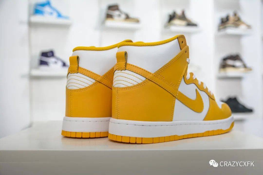 Nike 耐克 Nike Dunk SB High Dark Sulfur 姜黄潮流高帮板鞋