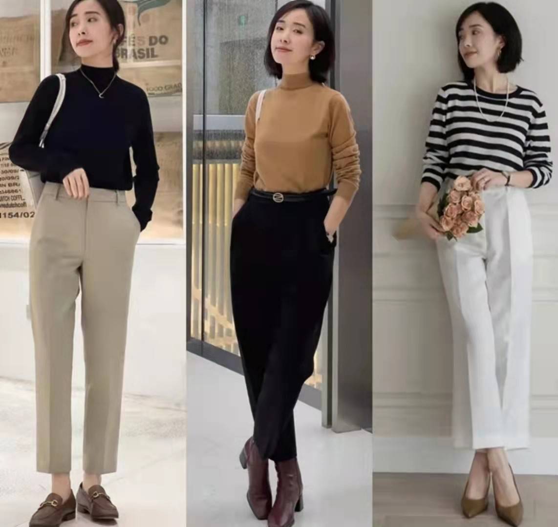 小个子 身高1米58的中年女人，秋季穿衣要“穿长不穿短”，不显老又优雅