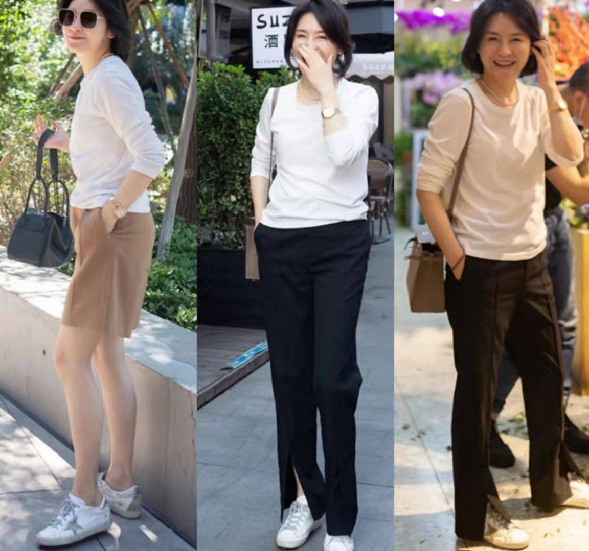 黑色 穿西裤、九分裤不一定配高跟鞋，换这3款更优雅，60岁女人穿真美