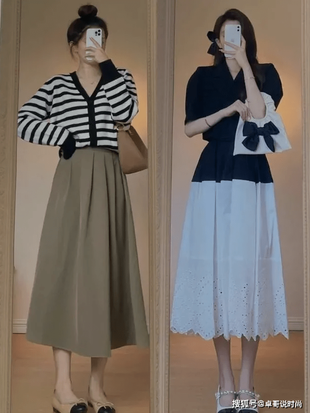 国庆 入秋后的半身裙别急着仍，搭配这些服饰，国庆出游美美的