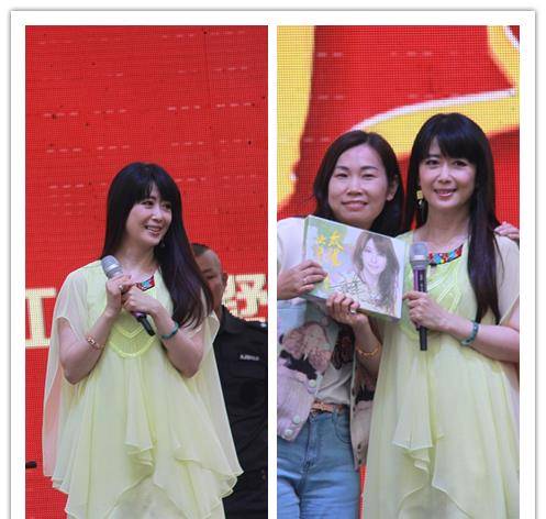 显得 孟庭苇不像是中年人，穿纱裙的样子很可爱，小女孩都没她穿的嫩