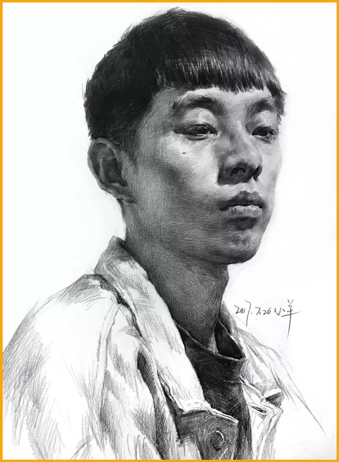 整体 头像素描的黑白灰处理要诀，学会了得高分就不难！