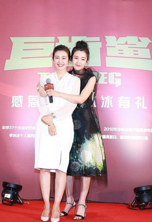 李冰冰 李冰冰的颜值不显老，与亲姐姐的长得真像，但穿衣风格却不同