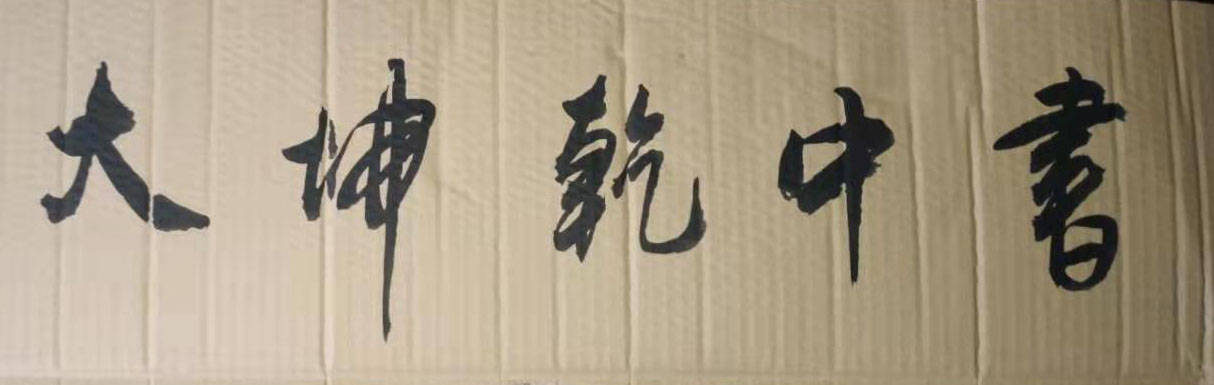 高手在废旧纸箱上练行书 行云流水 网友 比中书协会员写得好 书法