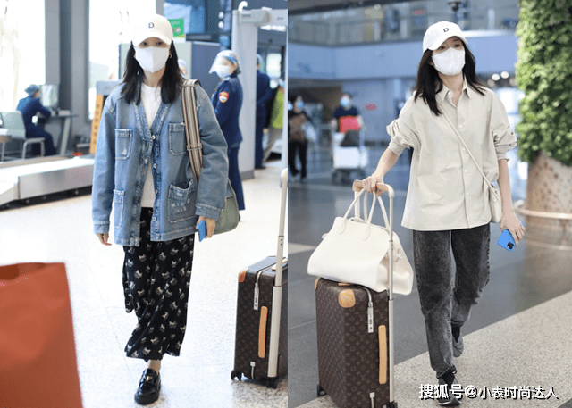 Polo 董洁带11岁儿子出门，穿破洞裤太潮了，说是姐弟大家都信