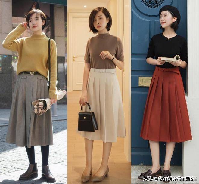 毛衣 秋天的裙子别乱穿，备上这4条“经典款”，搭毛衣、衬衫都好看
