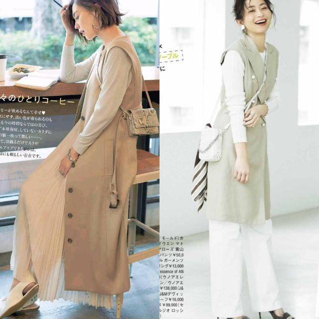 颜色 风衣算什么,今年深秋流行的是“长马甲”,百搭显高又显瘦,有范毛呢穿搭_网