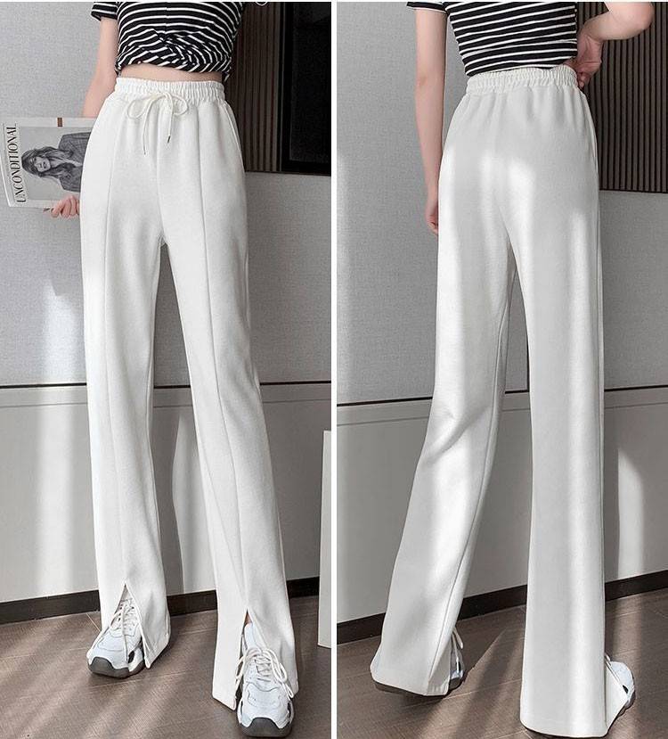 个性 今年秋季流行的开叉阔腿裤，百搭显高的同时，更有时髦范