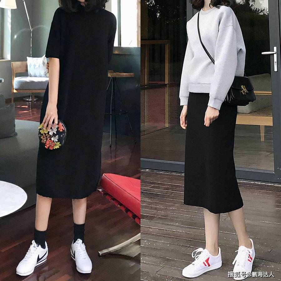 黑色 简单干净的纯色系穿搭,简约又不失高级感,让你看起来就很“贵”