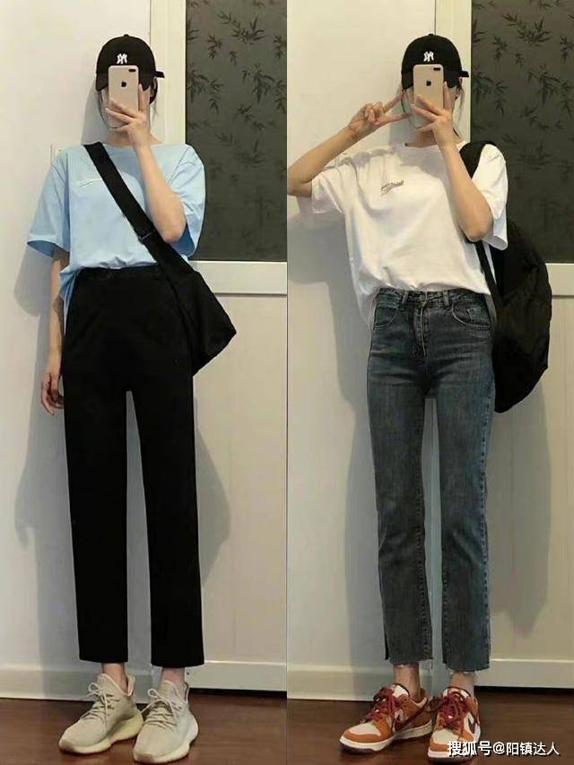 颜色 被韩国“高中生”的日常穿搭美到了，不仅简约大方，还很时尚减龄