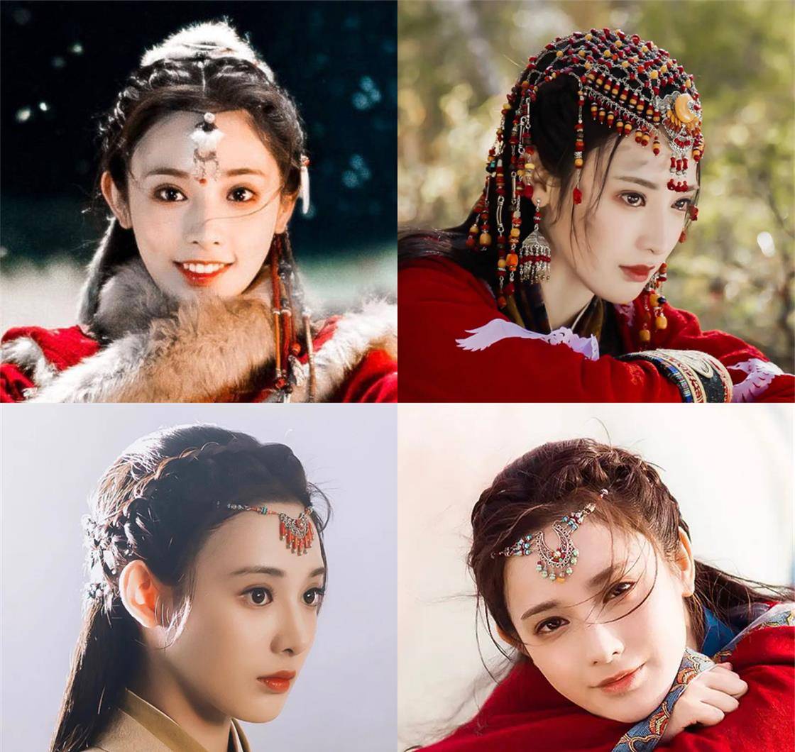 额饰古装“换头”神器，额饰颜值高，胎毛刘海正流行，只是切记别混搭