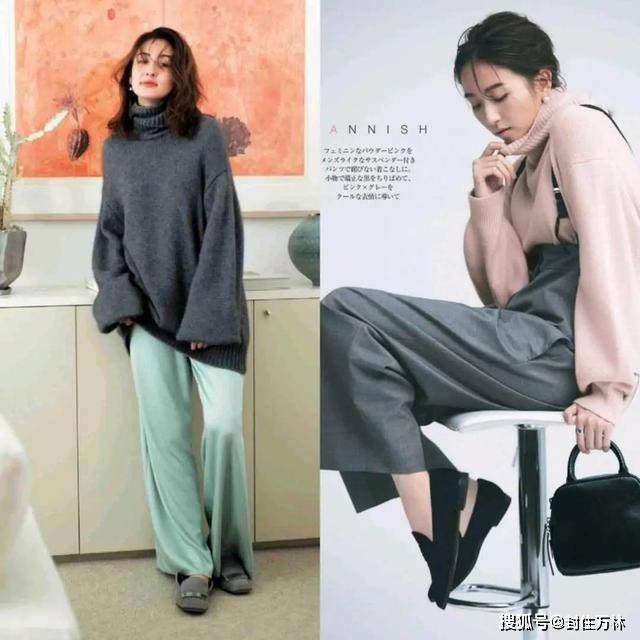 层次 懂“时尚”的女人，普通的毛衣也能穿出高级洋气感，很耐看