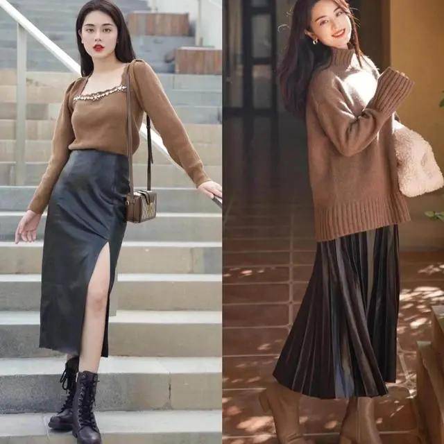 胖子 “过膝半裙”才是矮子+胖子的福音,时尚显高还洋气