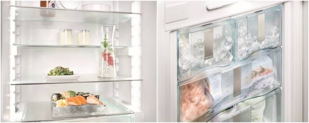 冰箱中的天花板，Liebherr 利勃海尔 冰箱SBSes 8474