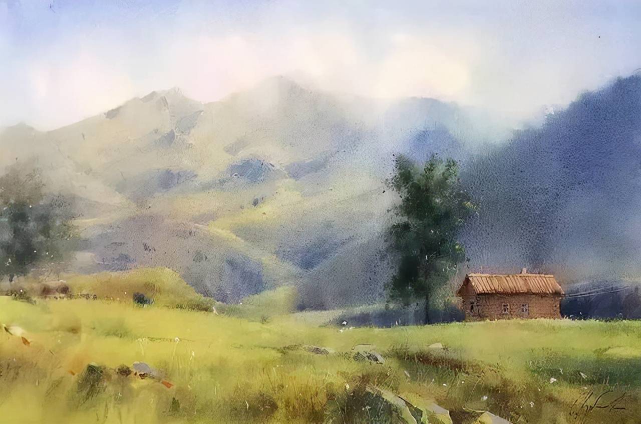 神秘水彩艺术 1970年生于匈牙利水彩画家 唯美诗意画作赏析 作品 全网搜