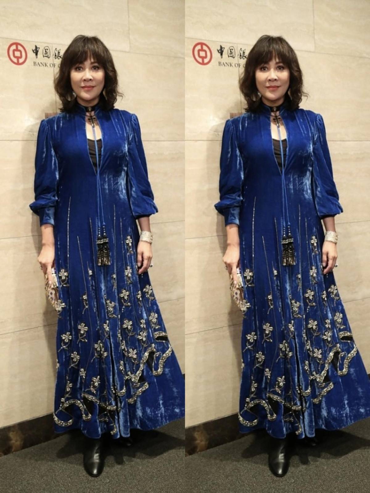 黑色 真是服了刘嘉玲的审美,头上顶个“孔雀毛”,也真是不嫌重啊